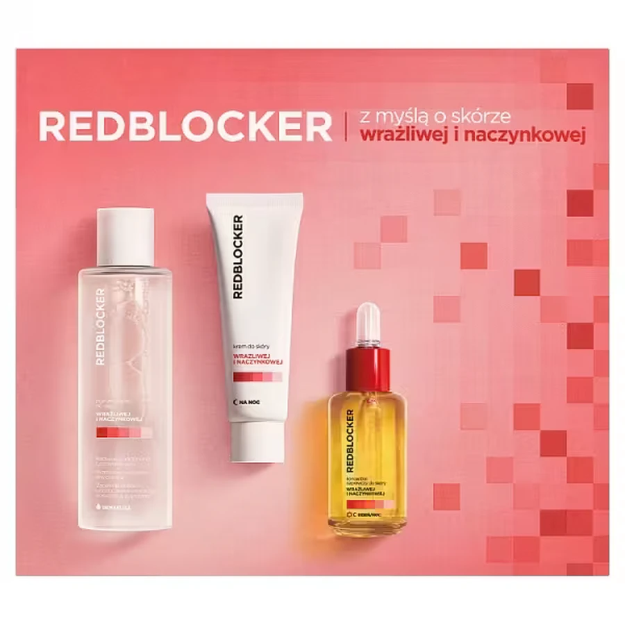 REDBLOCKER Reparatur-Konzentrat-Set, 30ml + Nachtcreme, 50ml + Mizellenlotion, 200ml