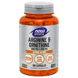 NOW FOODS Sports Arginine & Ornithine 500mg, 100 capsules