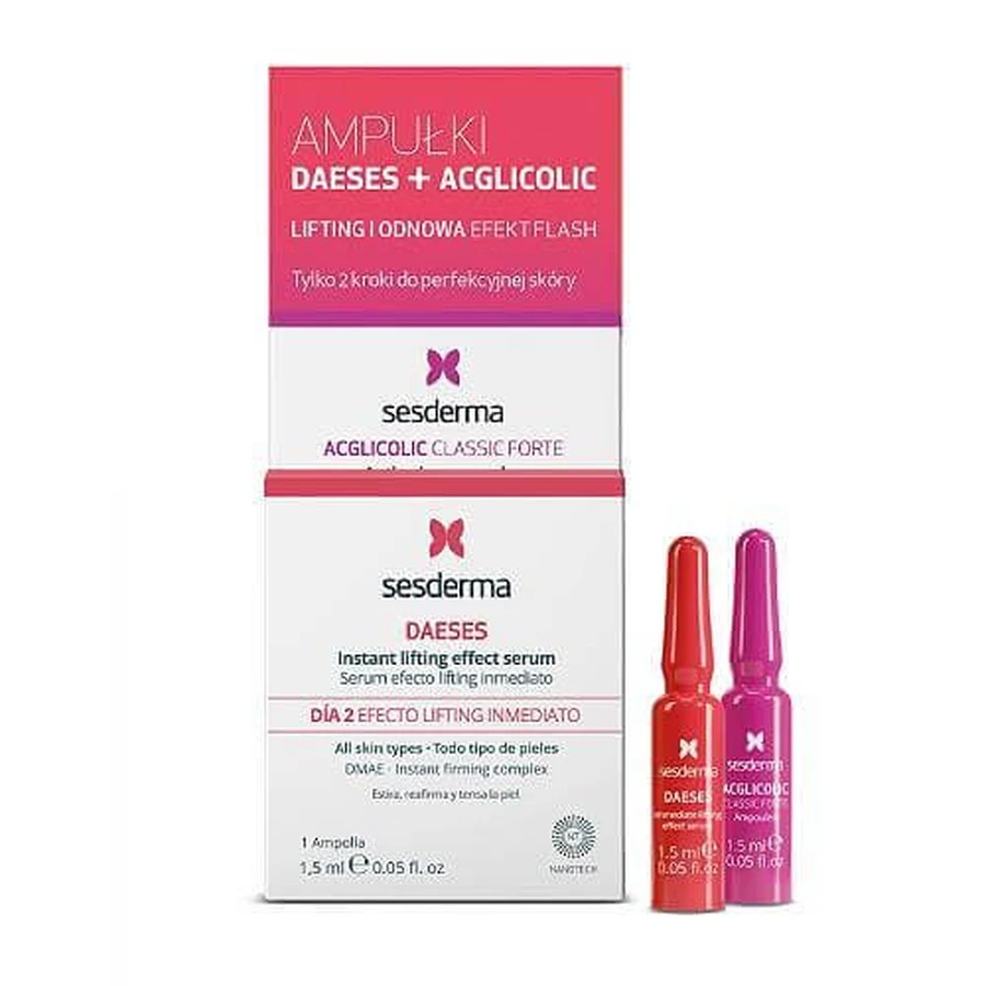 Sesderma Set Daeses + Acglicolic Ampullen, 2x1,5 ml