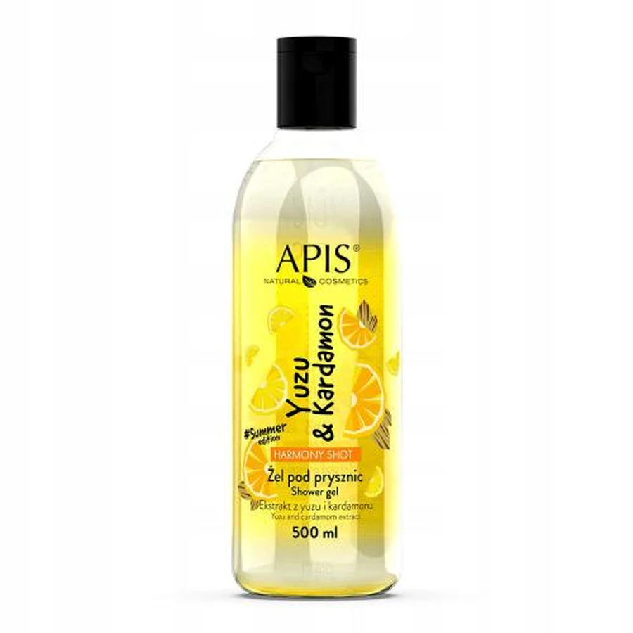 APIS Gel douche Harmony Shot Yuzu & Cardamome, 500ml