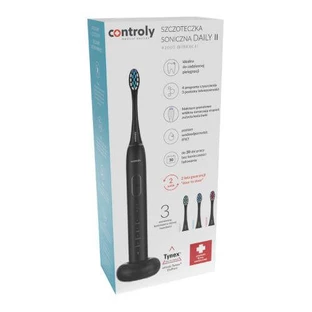 HYDREX Controly Daily II Schallzahnbürste schwarz