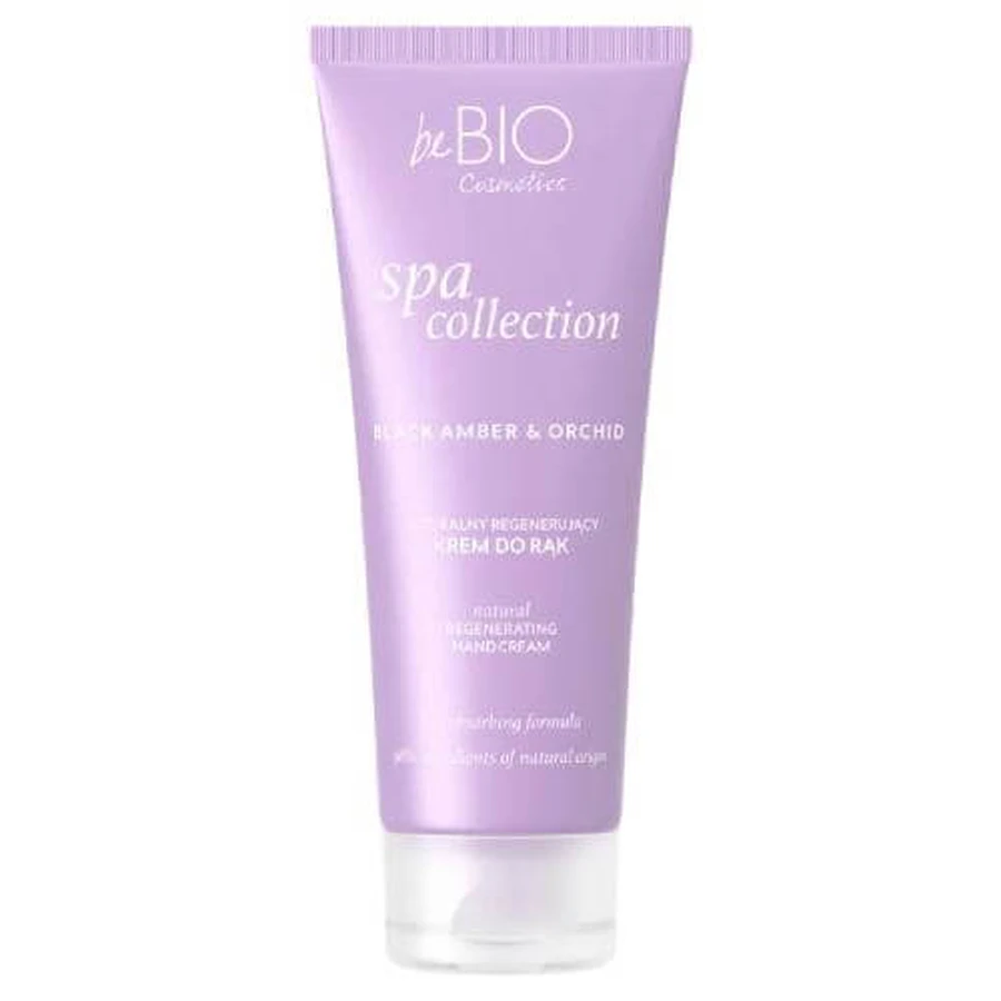Be Bio Ewa Chodakowska Colección SPA Crema de manos regeneradora natural Ámbar negro & Orquídea, 50 ml