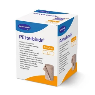 Hartmann PUTTERBINDE elastisch verband voor spataderen 8cm x 5m, 1pc