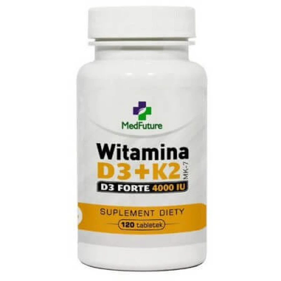 MedFuture Vitamina D3 + K2 MK-7 Forte 4000IU, 120tabl.
