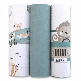 EGA KIDS Scutece premium din muselină 60x80cm set nr. 46 (8487), 3 buc