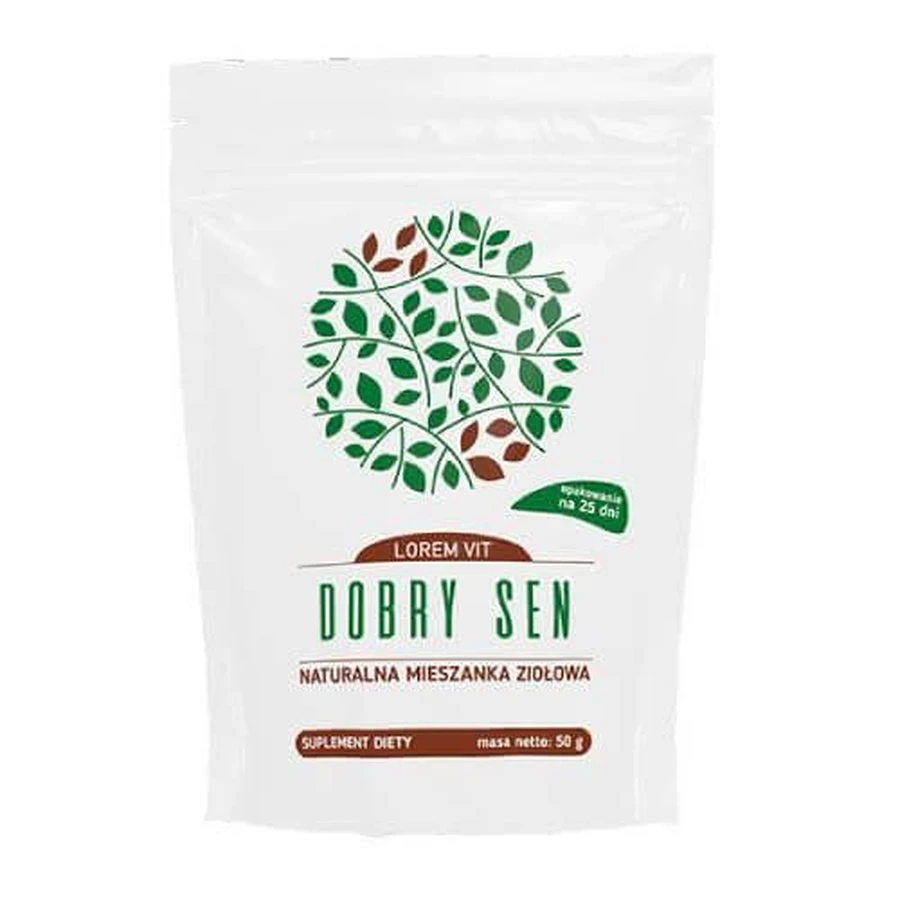 LOREM VIT Guter Schlaf Natürliche Kräutermischung, 50g