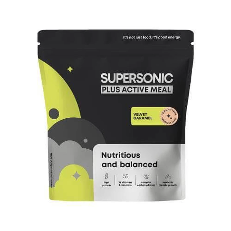 Supersonic Wholesome Plus Acive Meal aromatisé au caramel classique, 1000 g
