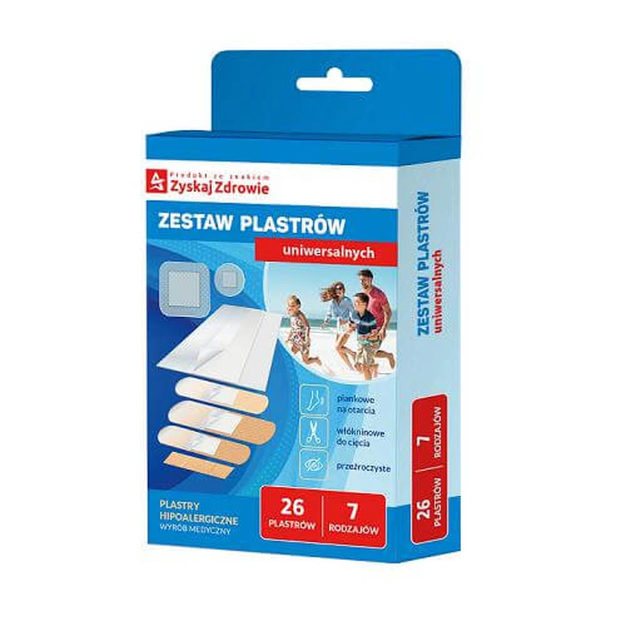 GEZONDHEIDSZORG Set multifunctionele pleisters, 26 pleisters