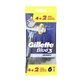 Gillette Blue 3 maquinillas de afeitar lisas, 6pcs