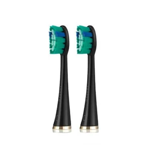 SEYSSO Oro Negro Blanqueamiento Puntas de repuesto para el cepillo de dientes sónico, 2pcs