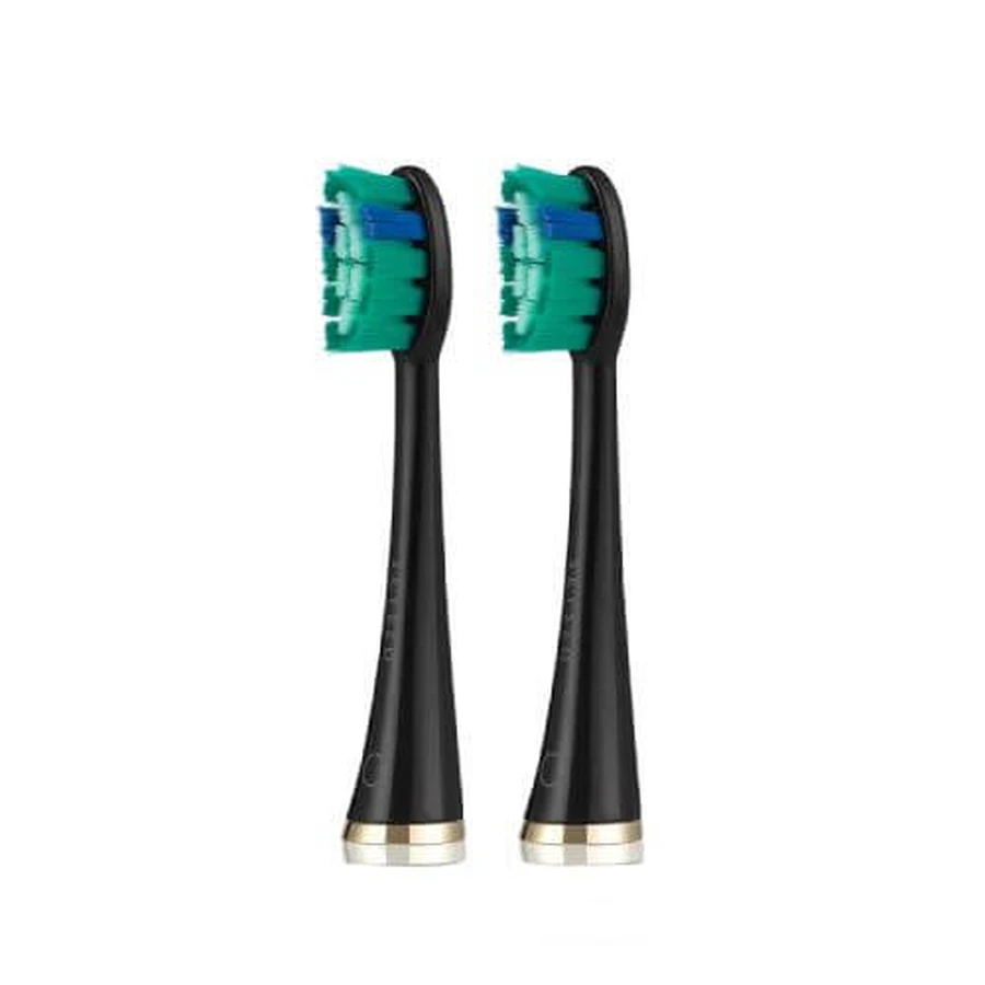 SEYSSO Oro Negro Blanqueamiento Puntas de repuesto para el cepillo de dientes sónico, 2pcs