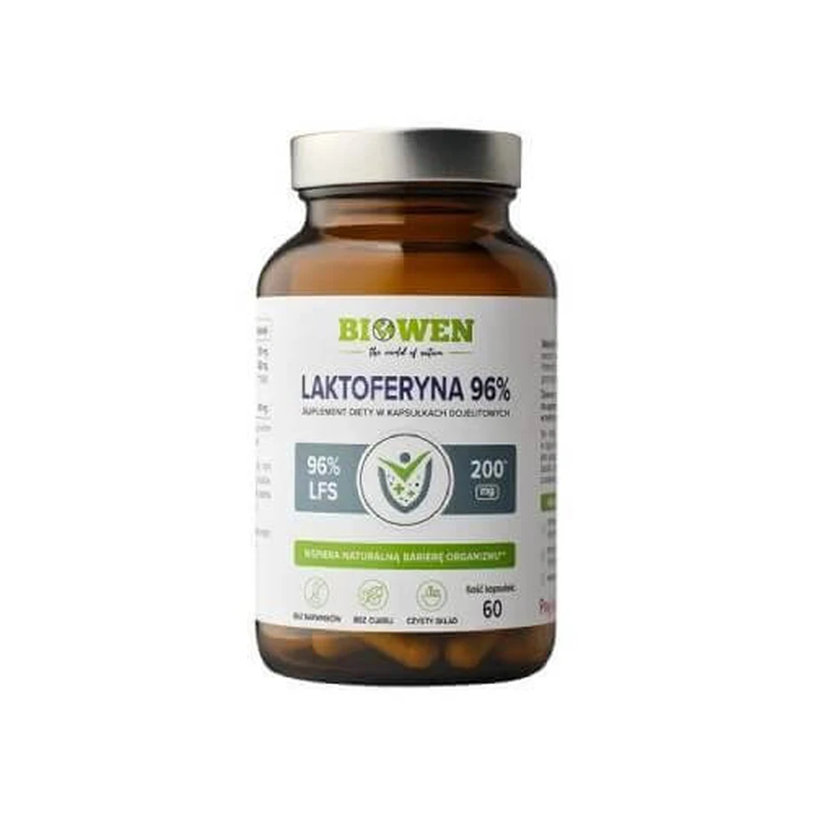 Biowen Lactoferrin 96%, 60 caps