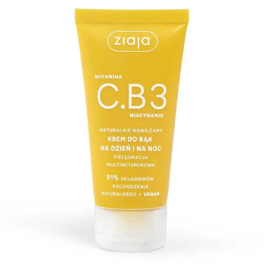 Ziaja Vitamina C.B3 Niacinamida Crema de Manos Día y Noche, 50 ml.