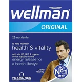 Vitabiotics Wellman Original Health & Vitality Over 27 Nutrients Testosterone Boosting Supplement 30 tabs