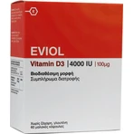 Eviol Vitamine D3 Vitamine pour le renforcement du système immunitaire et la santé des oeufs 4000iu 60 x 1 capsules molles