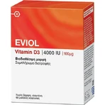 Eviol Vitamine D3 Vitamine pour le renforcement du système immunitaire et la santé des oeufs 4000iu 60 x 1 capsules molles