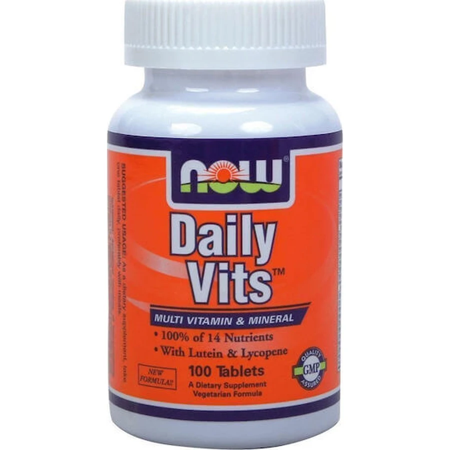 Now Foods Daily Vits Energy Multivitamin 100 Comprimés