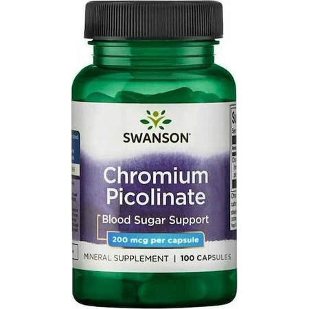 Swanson Chrom Picolinat 200mg 100 Kapseln