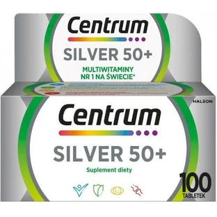 Centrum Silver 50+ Multivitamin for Energy, Immune System Strengthening & Egg Health 100 Comprimidos