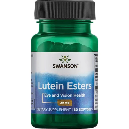 Swanson Esteres de Luteína 20mg Complemento Alimenticio Especial 60 cápsulas blandas