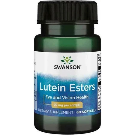 Swanson Esteres de Luteína 20mg Complemento Alimenticio Especial 60 cápsulas blandas