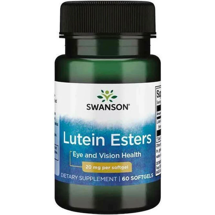 Swanson Esteres de Luteína 20mg Complemento Alimenticio Especial 60 cápsulas blandas