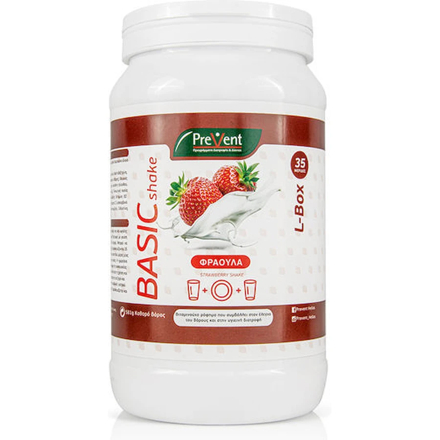 PreVent Basic Shake Gewichtsverlies Supplement 581gr Aardbei