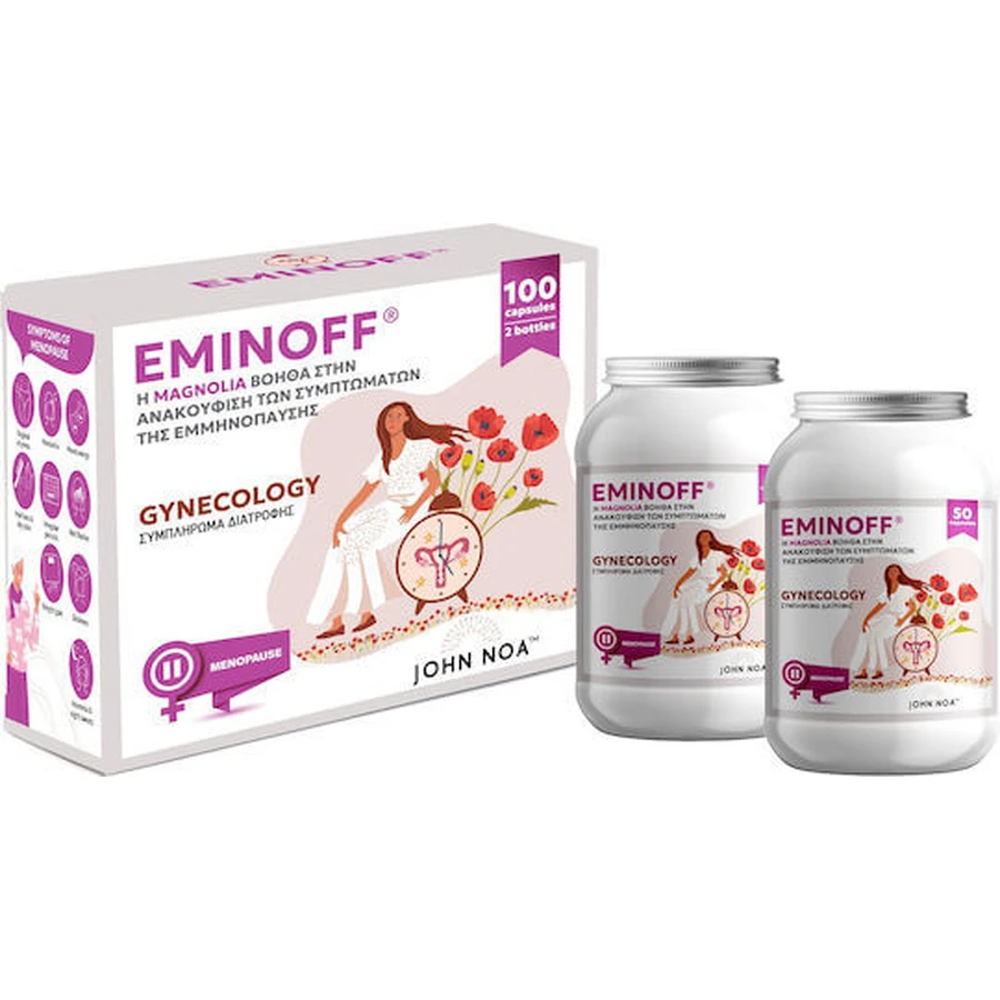 John Noa Eminoff Dietary Supplement Menopause Symptom Relief 100 Capsules