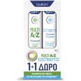 Quest Once A day Multi A-Z Multivitamin for Energy & Immune System Strengthening Multi Flavours 2 x 20 comprimidos efervescentes