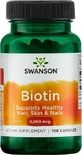 Swanson Biotin Vitamin for Hair, Skin &amp; Nails 5000mcg 100 caps