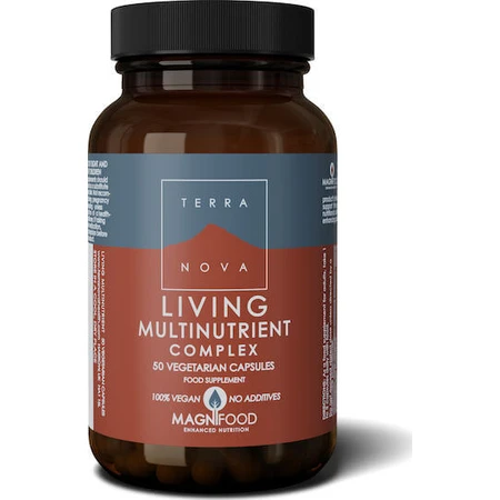 TerraNova Living Multinutrient Energy Multivitamin Complex 900mg 50 vegetarische Kapseln