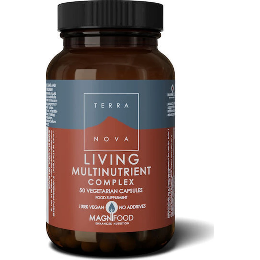 TerraNova Living Multinutrient Energy Multivitamin Complex 900mg 50 vegetarische Kapseln