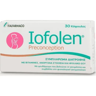 Italfarmaco Iofolen Preconcepción Complemento Alimenticio Especial 30 cáps.