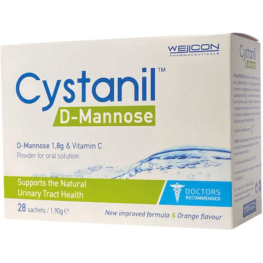Wellcon Cystanil D-Manosa Suplemento Dietético Especial 28 sobres