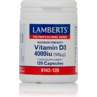 Lamberts Vitamin D3 Vitamin für das Immunsystem Unterstützung & Ei Gesundheit 4000iu 120 caps