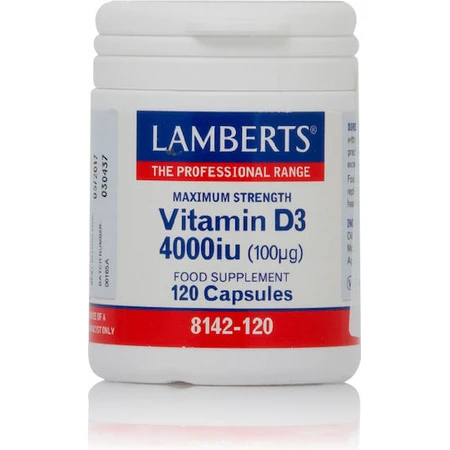 Lamberts Vitamin D3 Vitamin für das Immunsystem Unterstützung & Ei Gesundheit 4000iu 120 caps