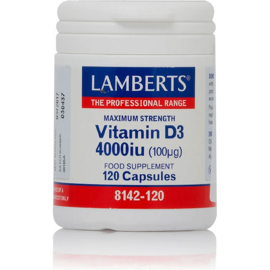 Lamberts Vitamin D3 Vitamin für das Immunsystem Unterstützung & Ei Gesundheit 4000iu 120 caps