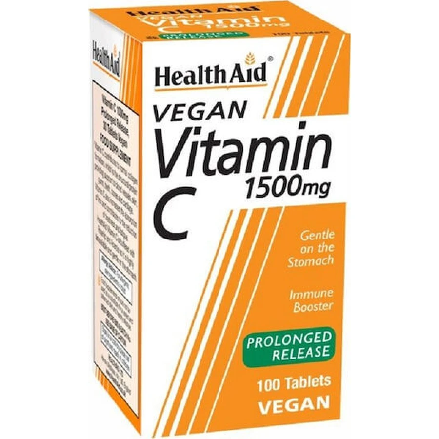 Health Aid Vitamina C Bioflavonoides 1500mg 30 comprimidos Vitamina para el fortalecimiento inmunológico, piel y acción antioxidante 1500mg 30 x 1 comprimidos