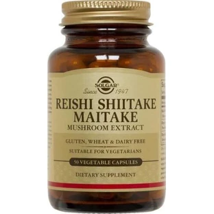 Solgar Reishi Shiitake Maitake Shiitake Mushroom Extract 50 x 1 gélule végétale