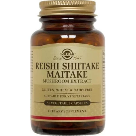 Solgar Reishi Shiitake Maitake Shiitake Mushroom Extract 50 x 1 gélule végétale