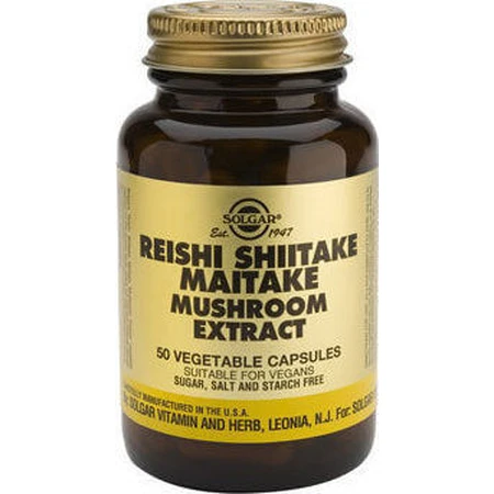 Solgar Reishi Shiitake Maitake Shiitake Mushroom Extract 50 x 1 gélule végétale