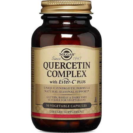 Solgar Quercetin Complex mit Ester C Plus 50 pflanzliche Kapseln
