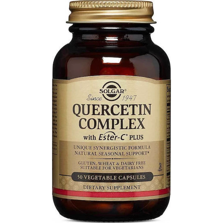 Solgar Quercetin Complex mit Ester C Plus 50 pflanzliche Kapseln