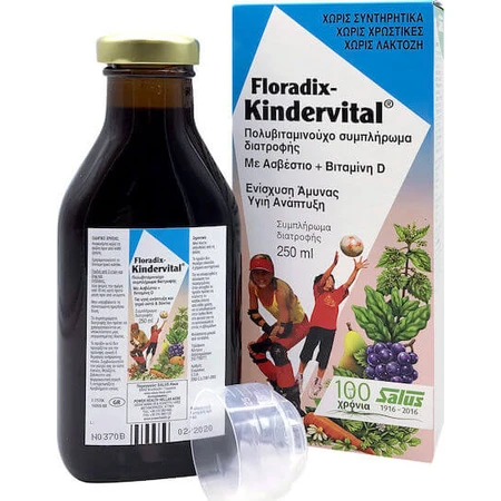 Salus Haus Kindervital Multivitamin für Energie, Immunsystem & Hautstärkung 250ml