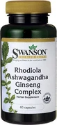 Swanson Rhodiola Rhodiola Ashwagandha Ginseng Complex 60 caps