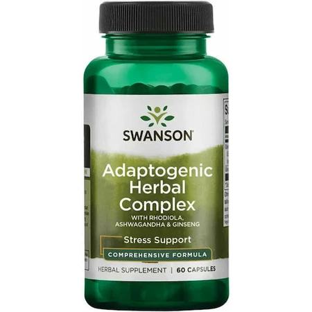 Swanson Rhodiola Rhodiola Ashwagandha Ginseng Complex 60 cáps.