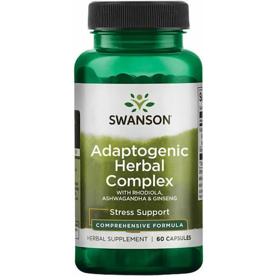 Swanson Rhodiola Rhodiola Ashwagandha Ginseng Complex 60 cáps.