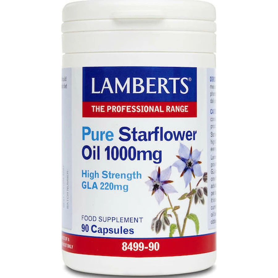 Lamberts Pure Starflower Oil 1000mg Menopause Supplement 90 caps