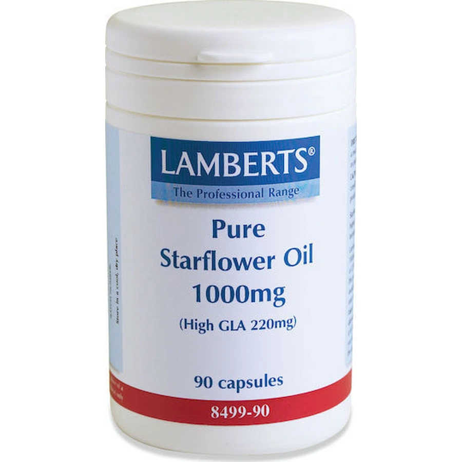 Lamberts Pure Starflower Oil 1000mg Menopause Supplement 90 caps