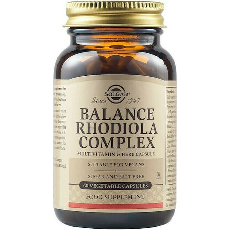 Solgar Balance Rhodiola Complex 60 plantaardige capsules